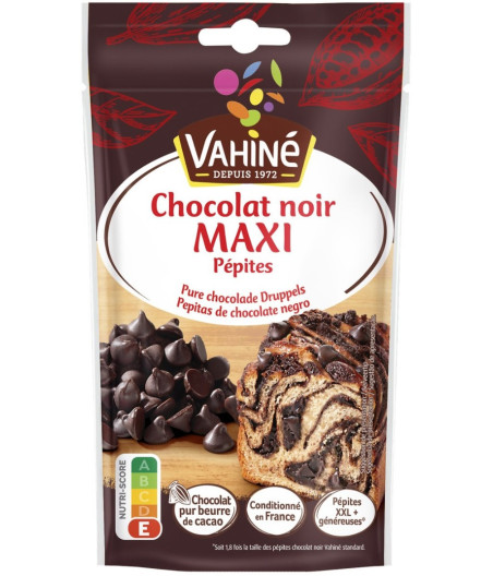 MAXI PEPITES CHOCOLAT NOIR VAHINE 100G