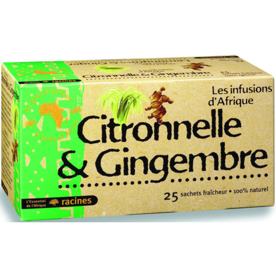 INFUSION GINGEMBRE CITRONNELLE RACINES 40G
