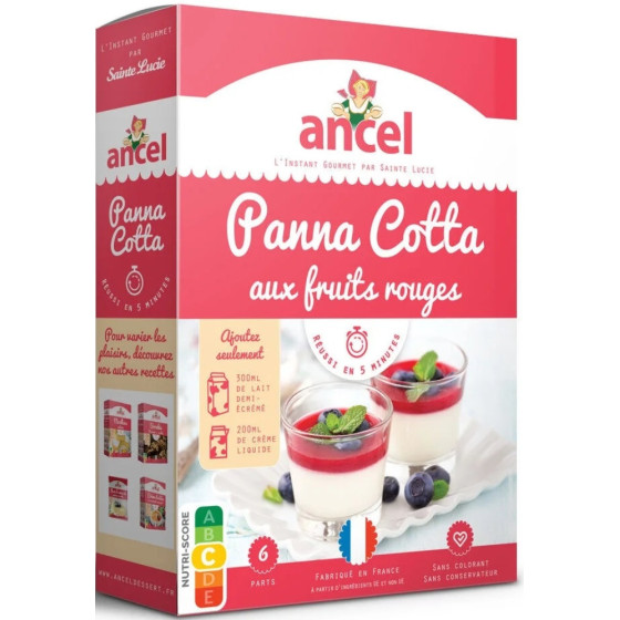 PANNA COTTA AUX FRUITS ROUGES ANCEL 109G