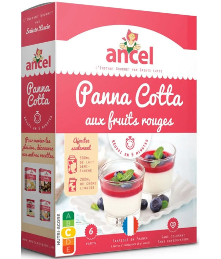 PANNA COTTA AUX FRUITS ROUGES ANCEL 109G