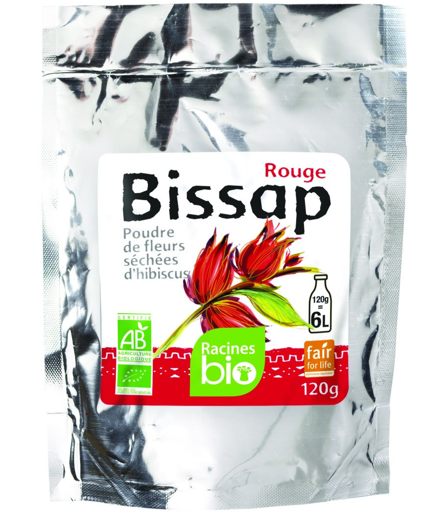 POUDRE D'HIBISCUS ROUGE BIO RACINE 120G