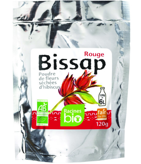 POUDRE D'HIBISCUS ROUGE BIO RACINE 120G