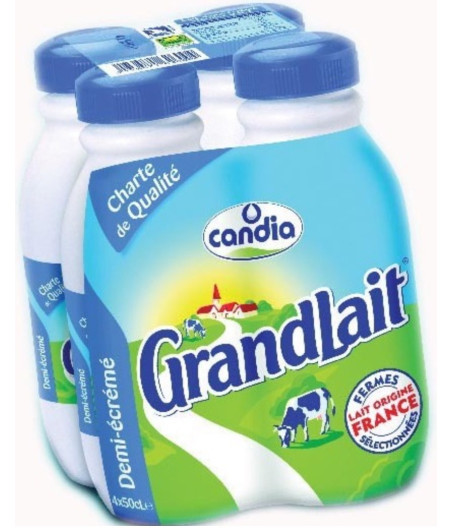 LAIT CANDIA DEMI ECREME 50CL 4