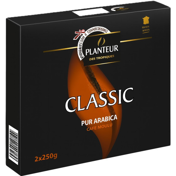 CAFE MOULU PUR ARABICA CLASSIC PLANTEUR 250G
