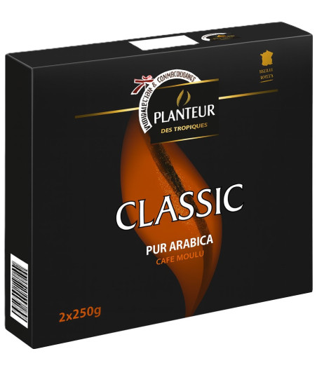 CAFE MOULU POUR ARABICA CLASSIC PLANTEUR 250G