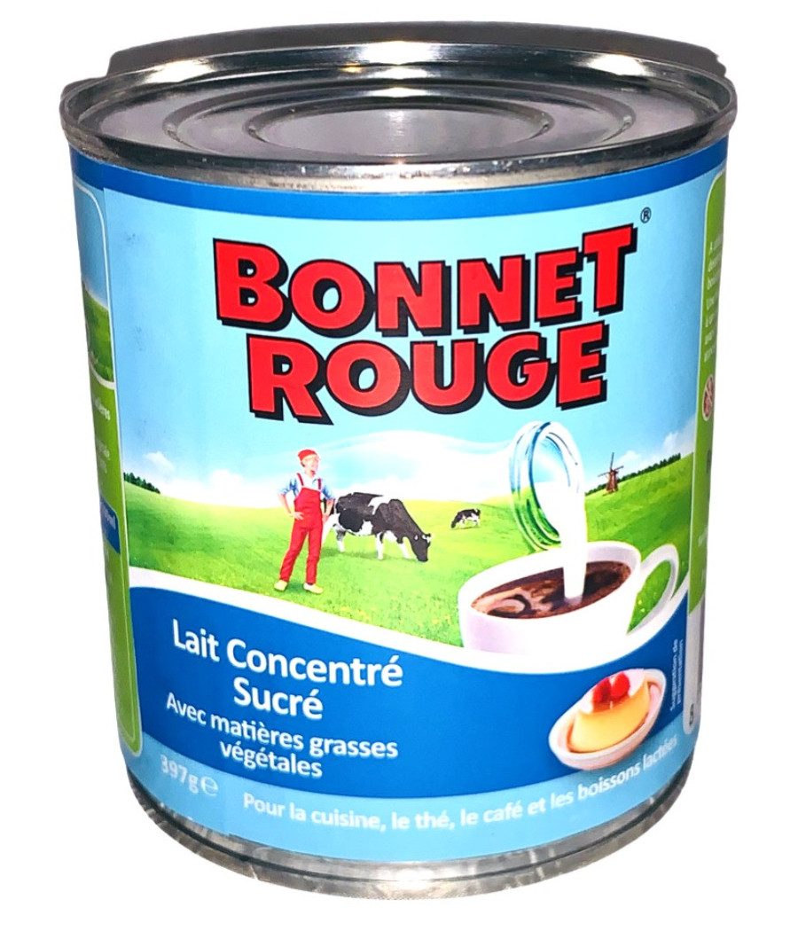LAIT BONNET ROUGE CONCENTRE SUCRE 397G