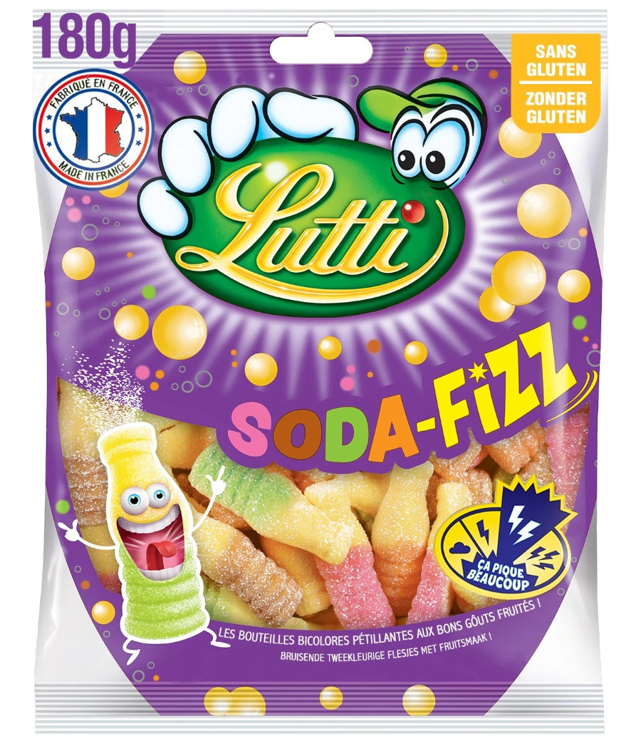 BONBONS SODA FIZZ LUTTI 180G