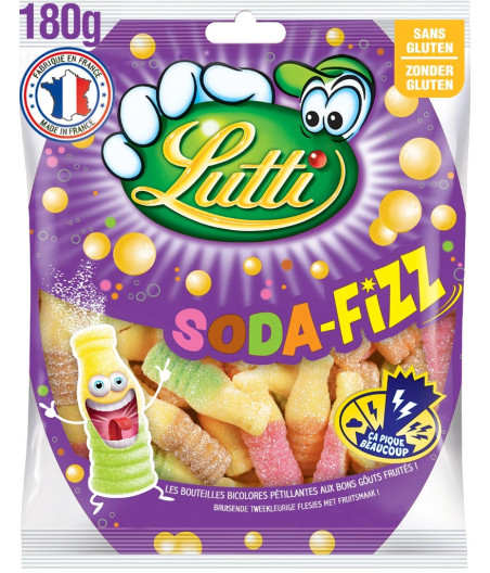 BONBONS SODA FIZZ LUTTI 180G