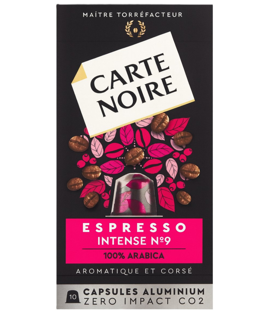 CAFE ESPRESSO INTENSE N°9 CARTE NOIRE 55G