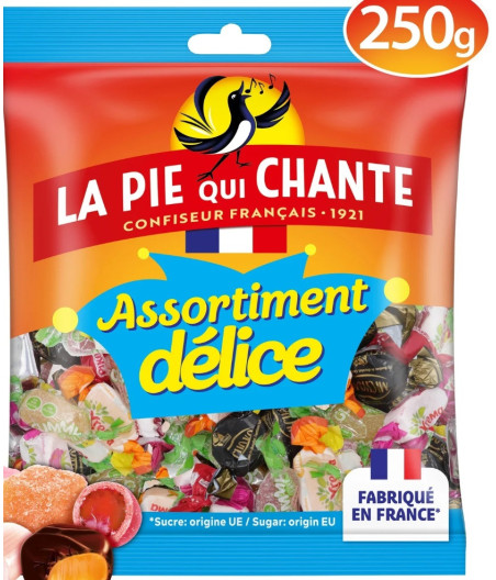 BONBON ASSORTIMENT LA PIE QUI CHANTE 250G