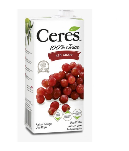 JUS DE RAISIN ROUGE CERES 1L