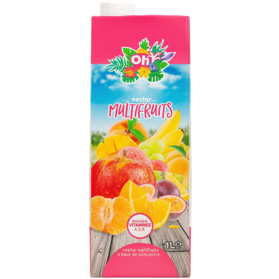 JUS NECTAR MULTIFRUITS SUCRÉ OH 1L