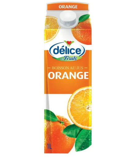 JUS DE FRUITS BOISSON AU D'ORANGE 1L