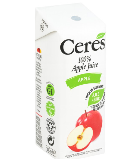 JUS DE FRUITS A LA POMME CERES 200ML