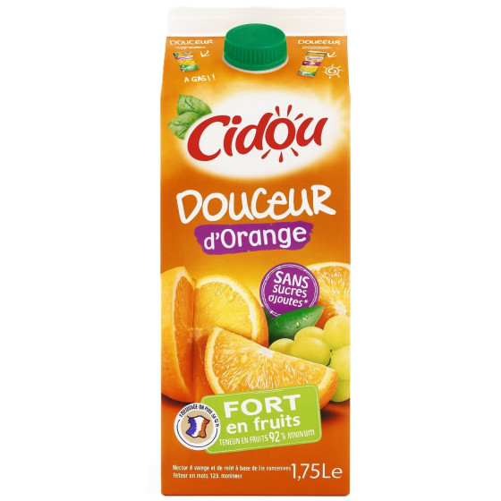 JUS DOUCEUR D'ORANGE CIDOU 1,75L