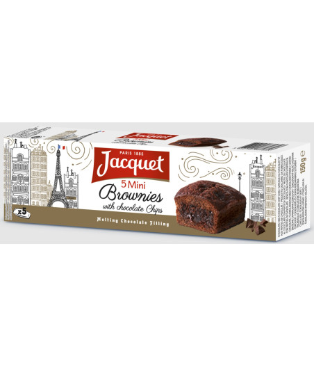 MINI BROWNIE AU CHOCOLATE JACQUET 150G