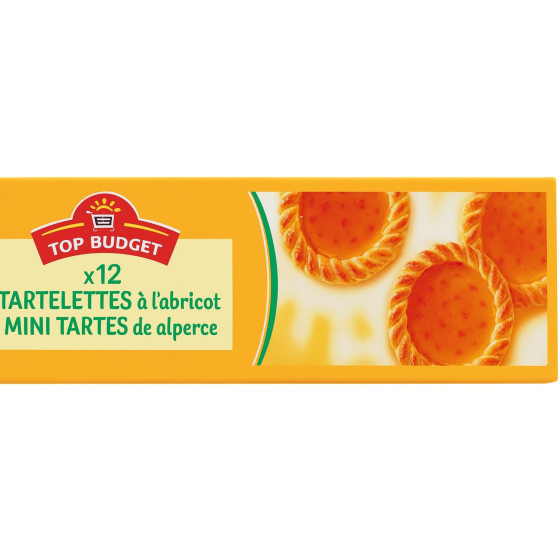 TARTELETTES A L'ABRICOT TOP BUDGET 200G