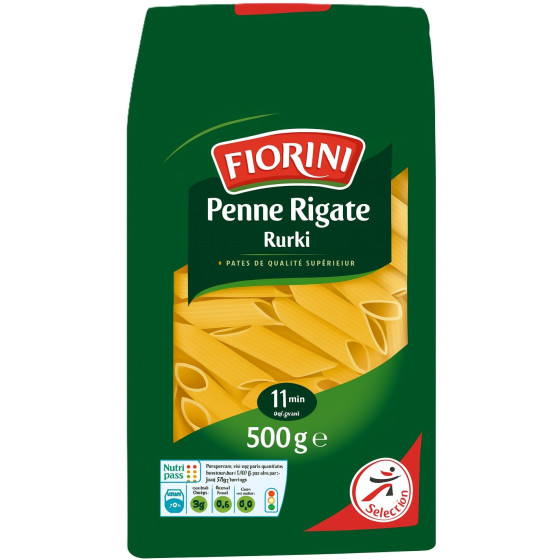 PATES PENNE RIGATE RURKI FLORINI  500G