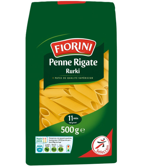 PATES PENNE RIGATE RURKI FLORINI  500G