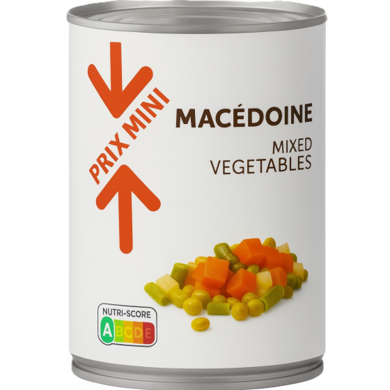 BOITE MACEDOINE MIXED PRIX MINI 130G