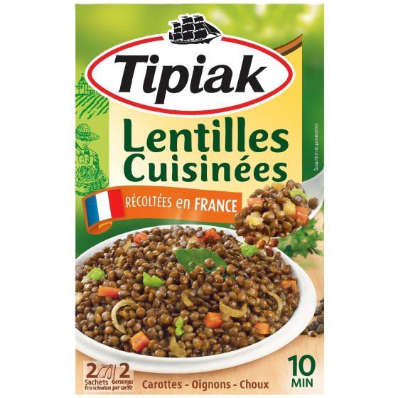 LENTILLES CUISINEES TIPIAK 240G