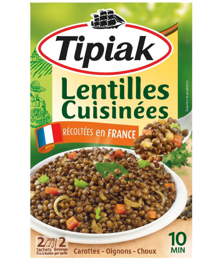 LENTILLES CUISINEES TIPIAK 240G
