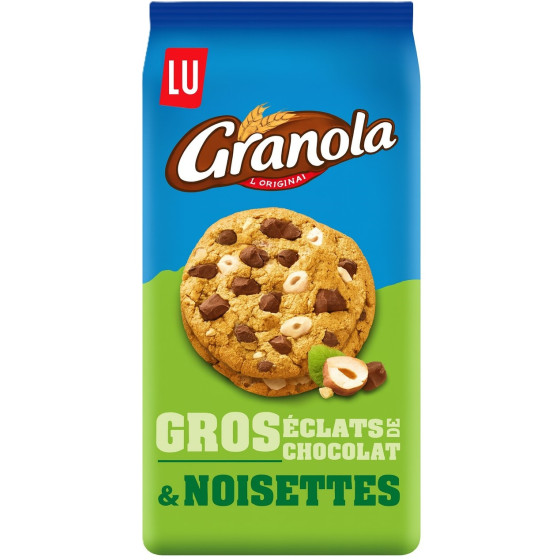 COOKIES CHOCOLAT & NOISETTES GRANOLA LU 184G