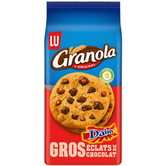 COOKIES AUX GROS ECLATS DE CHOCOLAT ET DE DAIM GRANOLA LU 184G