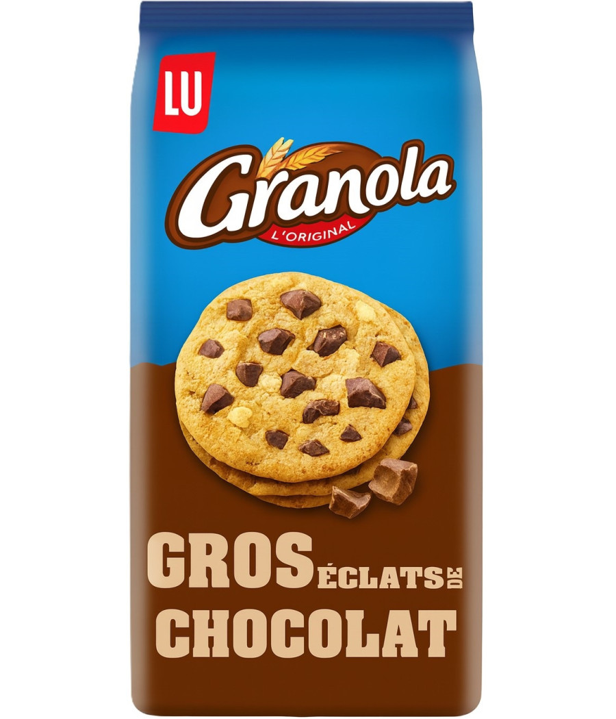 COOKIES GROS ECLATS DE CHOCOLAT GRANOLA LU 184G