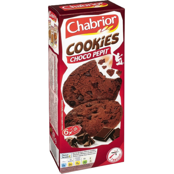 COOKIES CHOCO PEPIT TOUT CHOCOLAT CHABRIOR 200G