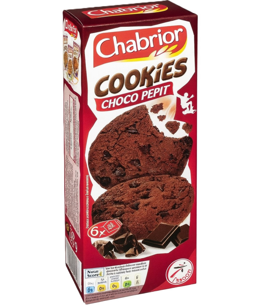 COOKIES CHOCO PEPIT TOUT CHOCOLAT CHABRIOR 200G