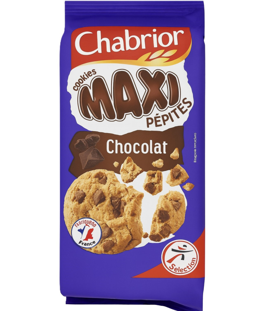 COOKIES MAXI PEPITES CHOCOLAT CHABRIOR 184G