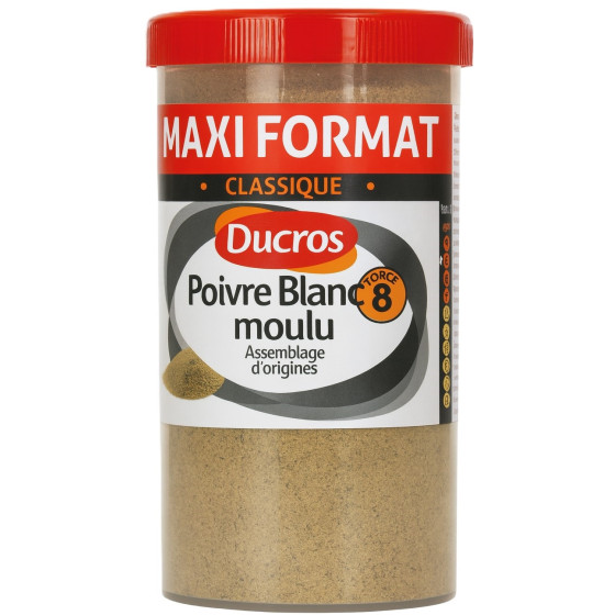 POIVRE BLANC MOULU CLASSIQUE DUCROS 90G