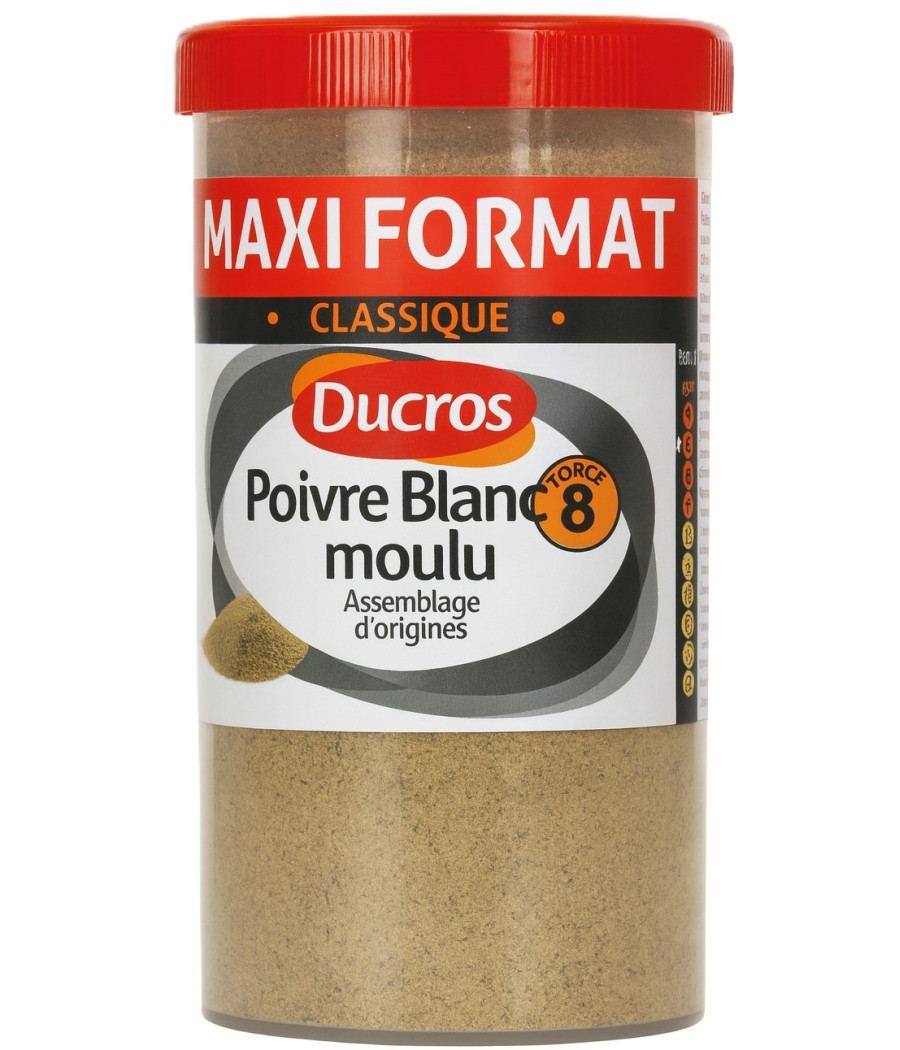POIVRE BLANC MOULU CLASSIQUE DUCROS 90G