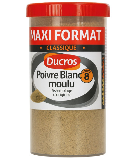 POIVRE BLANC MOULU CLASSIQUE DUCROS 90G