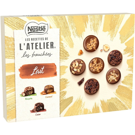 CHOCOLAT NESTLE LES BOUCHEES LAIT L'ATELIER