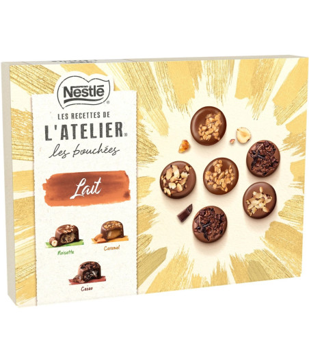 CHOCOLAT NESTLE LES BOUCHEES LAIT L'ATELIER