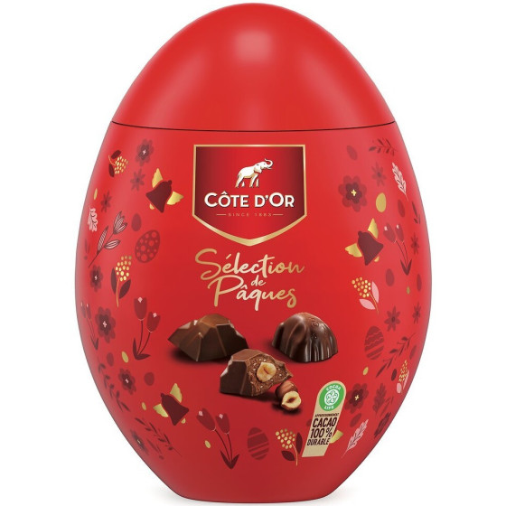 CHOCOLAT COTE D'OR SELECTION DE PAQUE OEUF PLASTIC MIX 198G