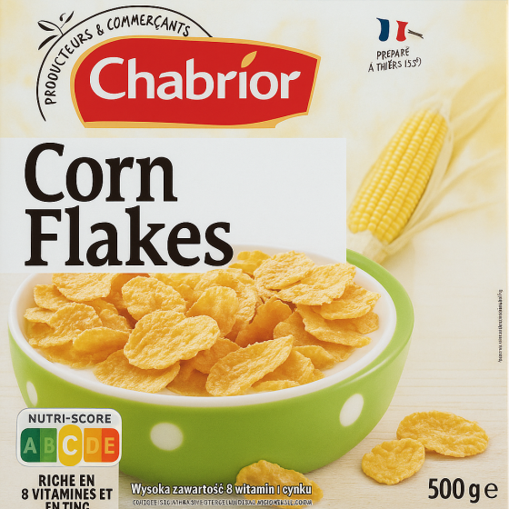 CEREALES CORN FLAKES CHABRIOR 500G