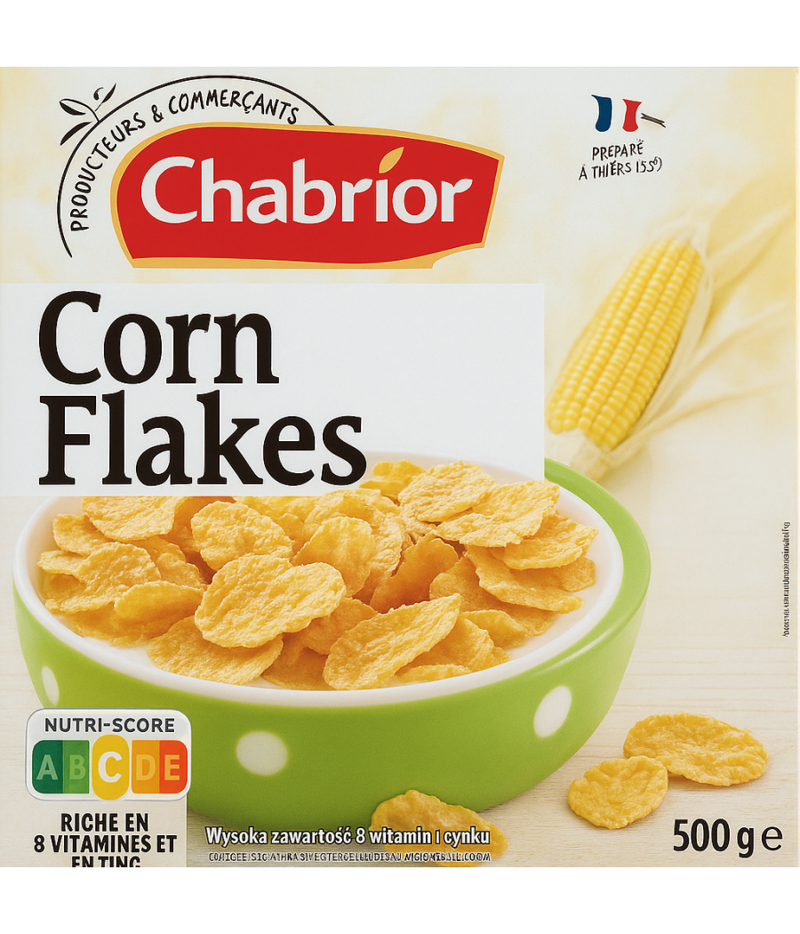 CEREALES CORN FLAKES CHABRIOR 500G