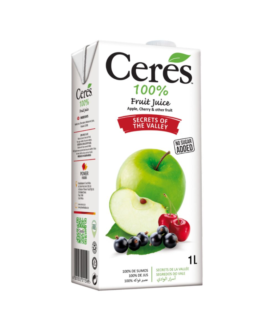 JUS DE FRUITS SANS SUCRE AJOUTE CERES 1L