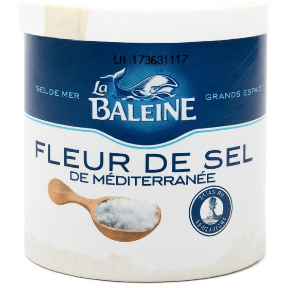 FLEUR DE SEL DE MEDITERRANEE LA BALEINE  125G