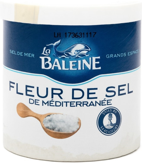 FLEUR DE SEL DE MEDITERRANEE LA BALEINE  125G