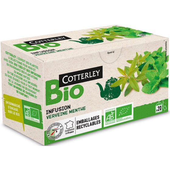 INFUSION VERVEINE MENTHE COTTERLEY 20X 30G