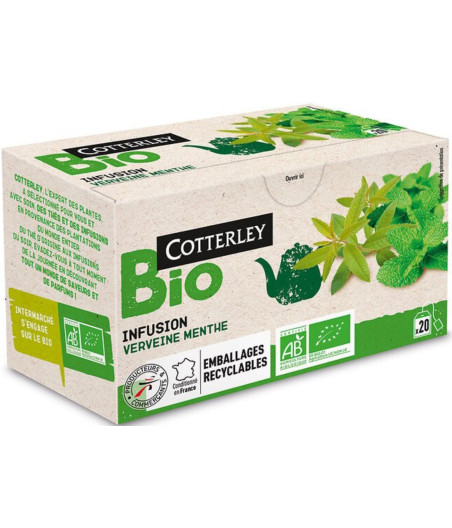 INFUSION VERVEINE MENTHE COTTERLEY 20X 30G