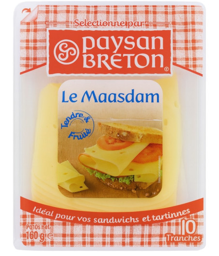 FROMAGE LE MAASDAM PAYSAN BRETON 160G