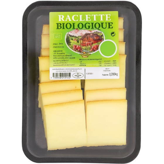 FROMAGE A RACLETTE BIOLOGIQUE 350G