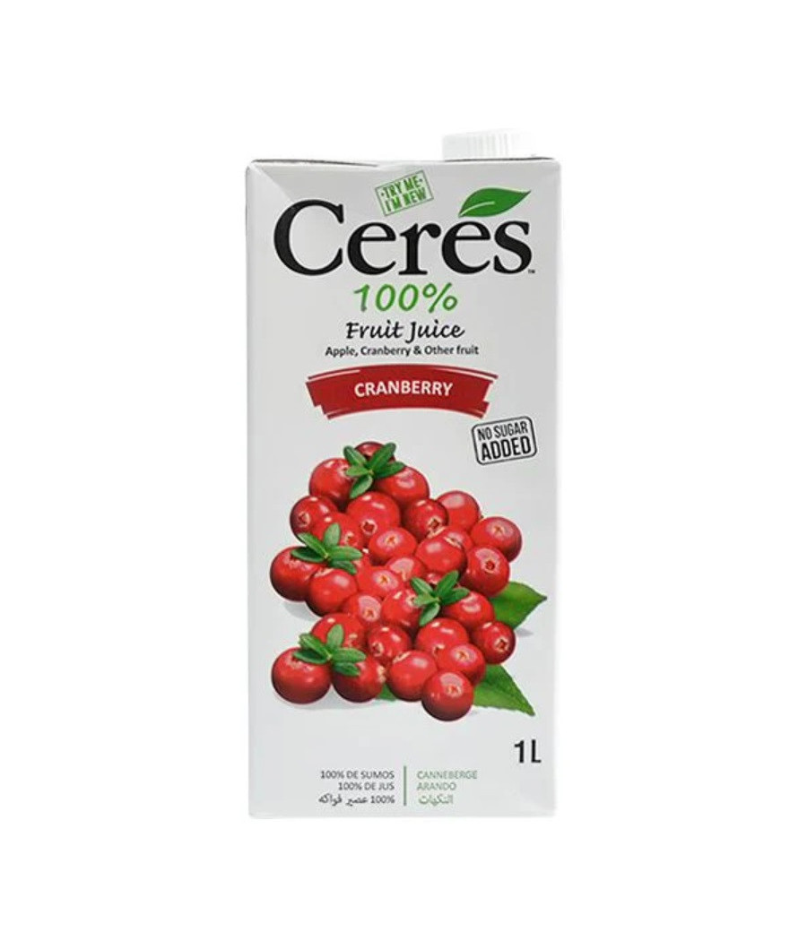JUS DE FRUITS CRANBERRIES CERES 1L