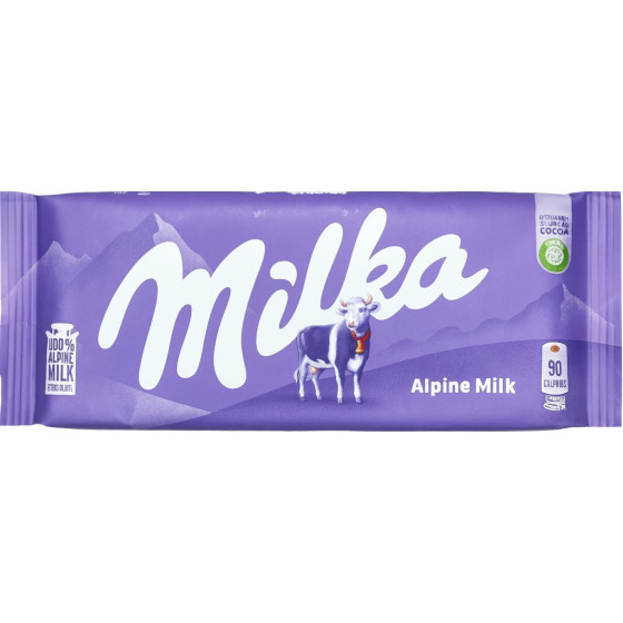 TABLETTE DE CHOCOLAT AU LAIT MILKA 100G