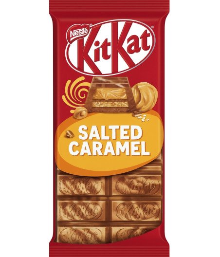 TABLETTE DE CHOCOLAT KITKAT CARAMEL SALE NESTLE 99G